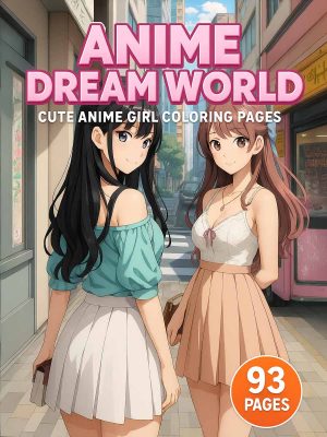 Anime Dream World &ndash; 93 Cute Anime Girl Coloring Pages