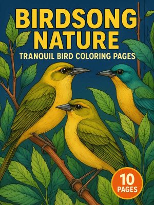Birdsong Nature &ndash; 10 Tranquil Bird Coloring Pages