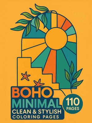 Boho Minimal &ndash; 110 Clean & Stylish Coloring Pages