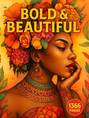 Bold & Beautiful &ndash; 1366 Black Women Coloring Page Mega Bundle