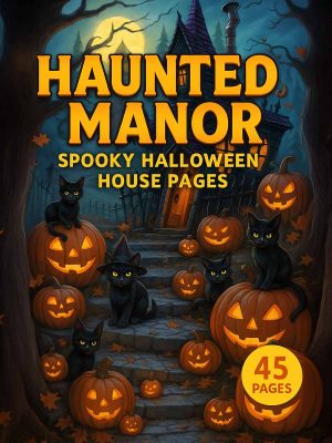 Haunted Manor &ndash; 45 Spooky Halloween House Pages