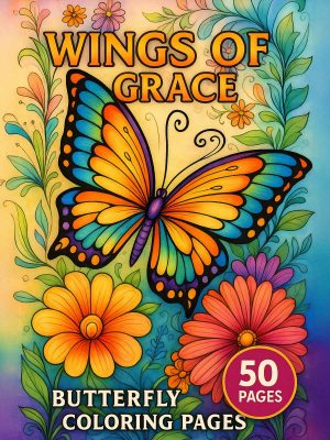 Wings of Grace &ndash; 50 Butterfly Coloring Pages