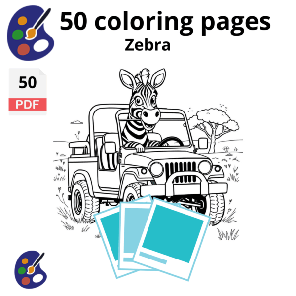 Coloring pages zebra