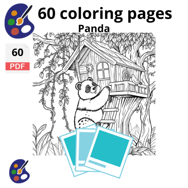 Coloring panda pages