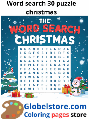 Wordsearch puzzel christmas